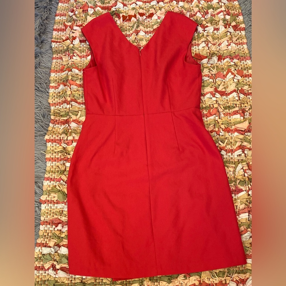 LOFT red sleeveless dress. - Picture 2 of 6